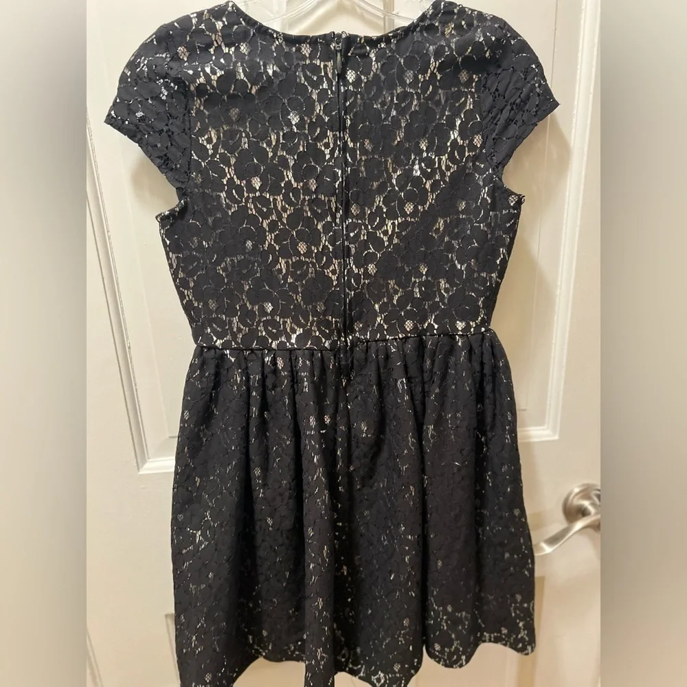 Justice black lace girls holiday dress size 12